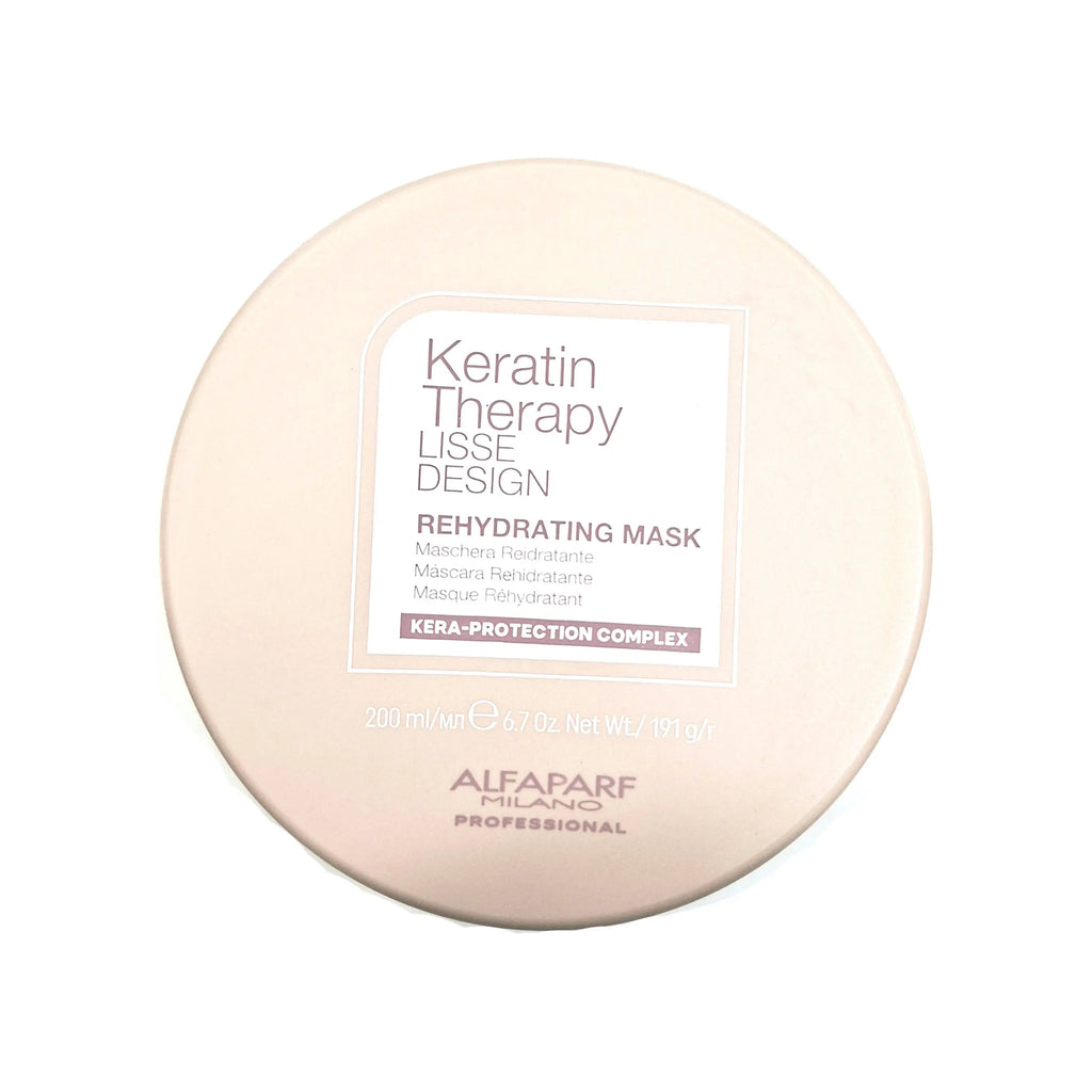 Alfaparf Keratin Therapy Rehydrating Mask 200 ml – Mascarilla Hidratante para Cabello con Keratina