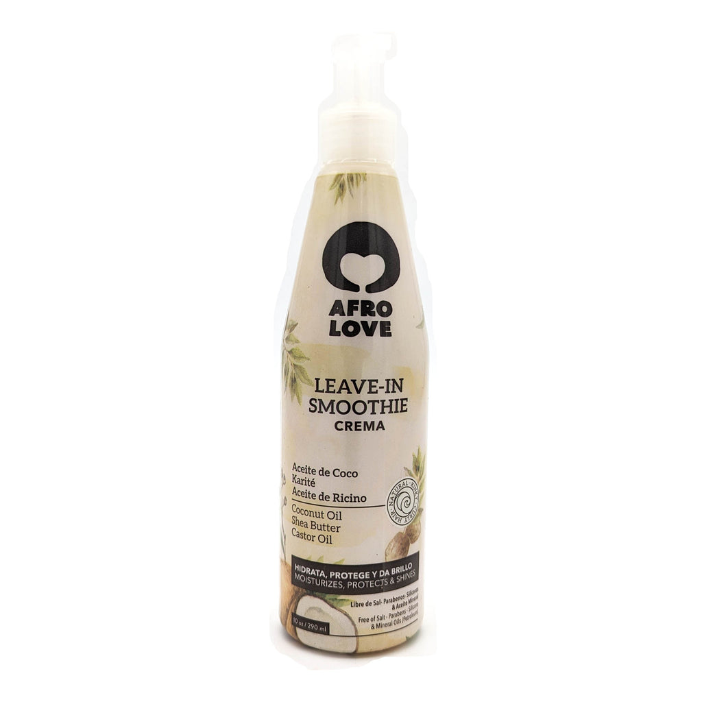 Afro Love Leave-in Smoothie Crema | con Aceite de Coco, Karité y Aceite de Ricino | 290 ml