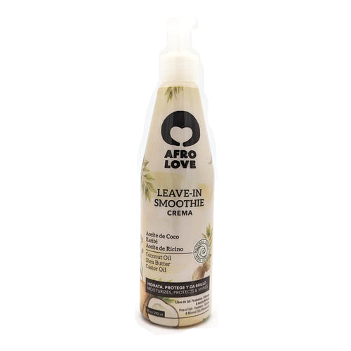 Afro Love Leave-in Smoothie Crema | con Aceite de Coco, Karité y Aceite de Ricino | 290 ml