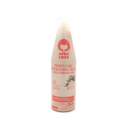 Afro Love Frizz Control Jelly Gel Hidratante para Rizos Apretados | con Linaza y Karité | 290 ml