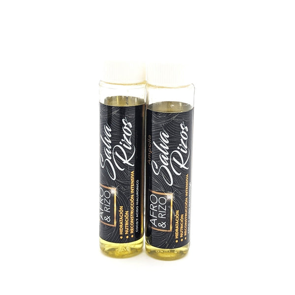 Afro & Rizo Ampolla Salva Rizos | con Coco y Ácido Hialurónico | para Rizos 3ABC-4ABC