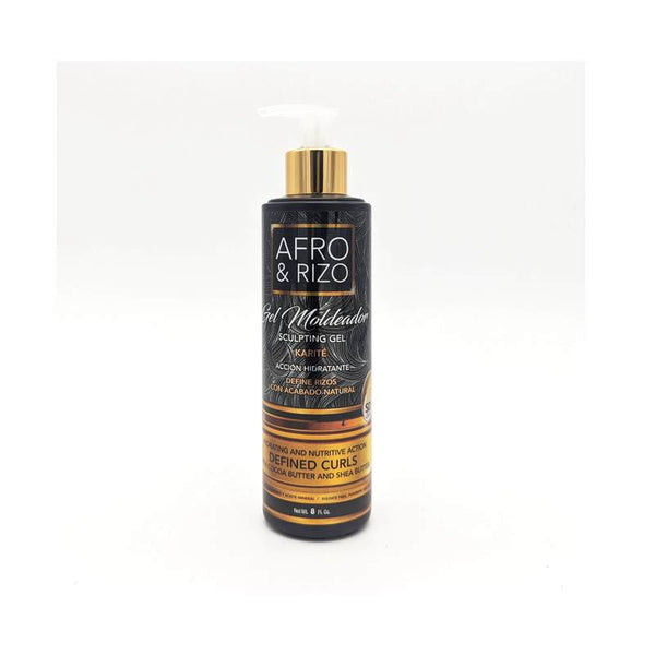 Afro & Rizo Gel Moldeador Rizos Definidos Acción Hidratante y Nutritiva | con Cacao y Karité |