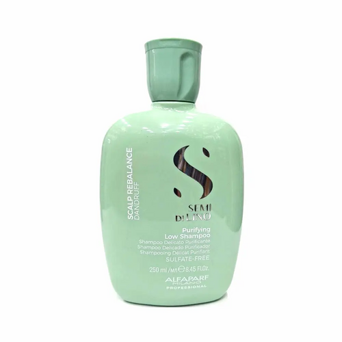 Alfaparf Milano Semi di Lino Scalp Rebalance Purifying Low Shampoo sin Sulfatos para Caspa Seca o Grasa 250 ml