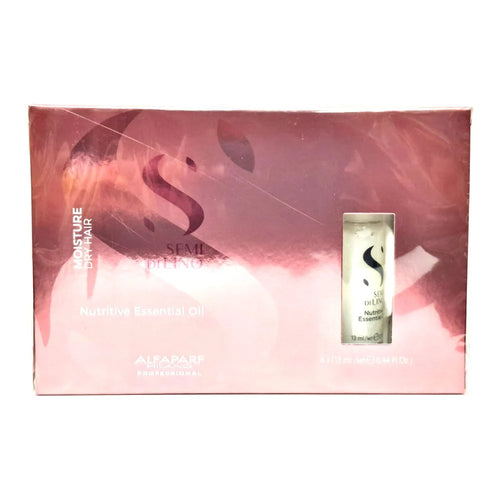 Alfaparf Milano Semi di Lino Moisture Aceite Esencial Nutritivo en Ampollas para Cabello Seco 6 x 13 ml