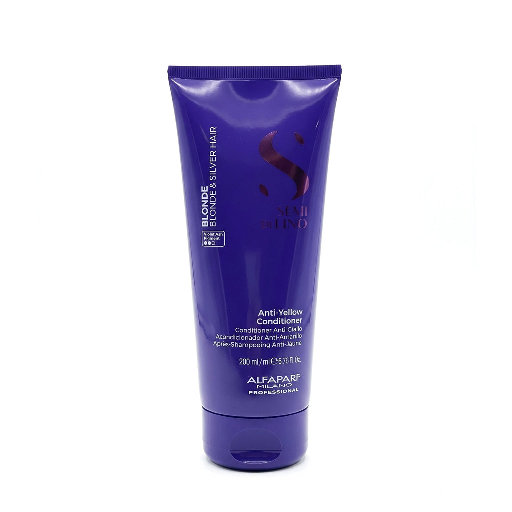 Alfaparf Semi di Lino Blonde Acondicionador Anti-Amarillo 200 ml – Rubio Frío