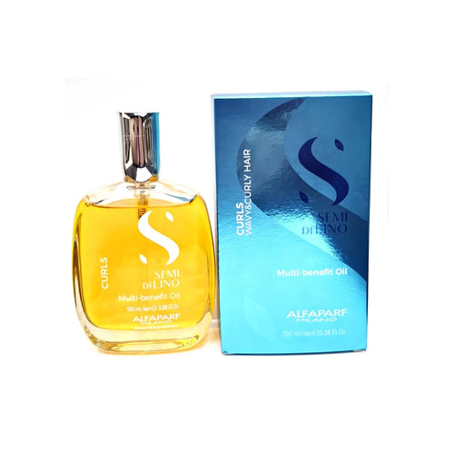 Alfaparf Semi di Lino Curls Multi-Benefit Oil Aceite para Rizos y Ondas 100 ml