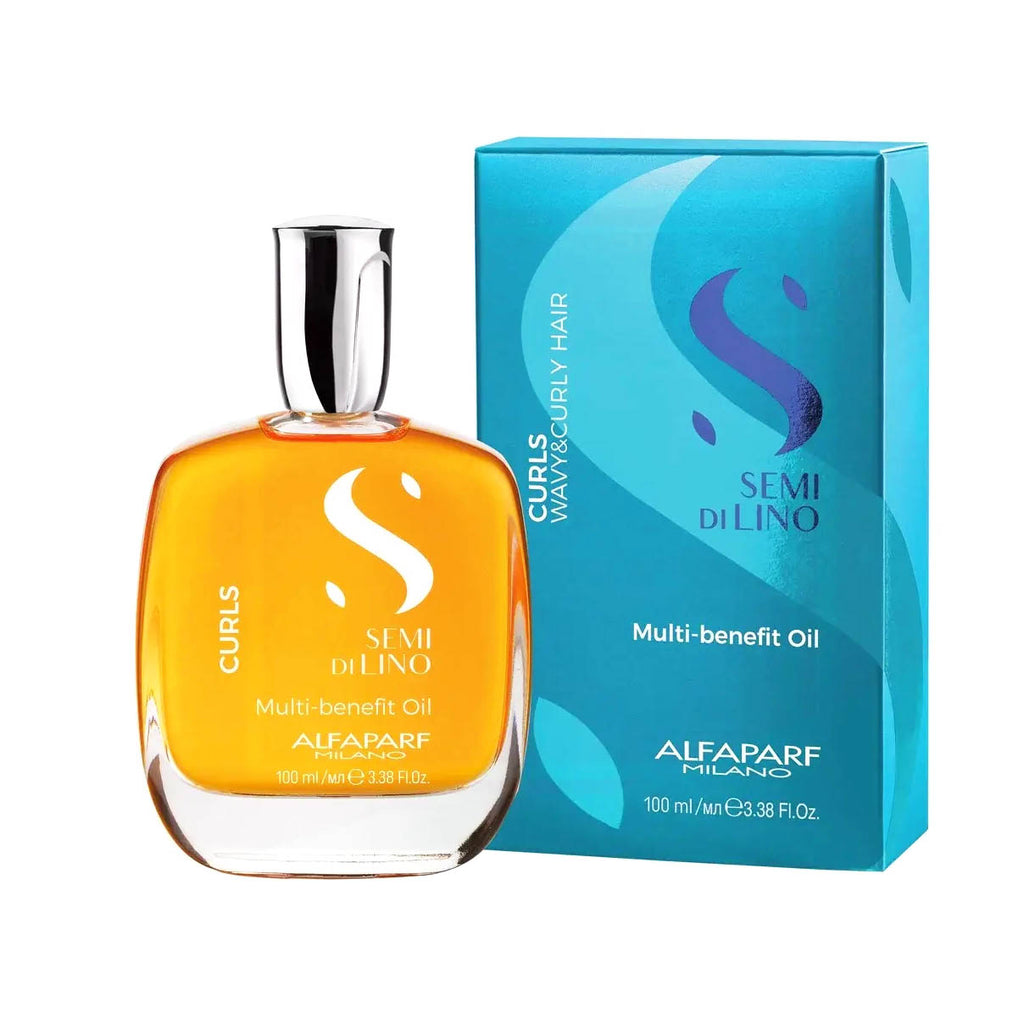 Alfaparf Milano Semi di Lino Curls Aceite Multibeneficio para Ondas y Rizos 100 ml