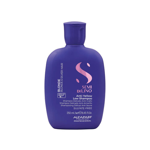 Alfaparf Semi di Lino Blonde Anti-Yellow Champú 250 ml – Rubios, Canas y Platino
