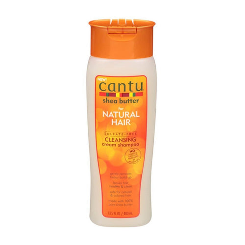 Cantu Shea Butter Cleansing Cream Shampoo Champú Limpiador en Crema sin Sulfatos | con Manteca de Karité | para Cabello Rizado, Crespo o Ondulado 400 ml