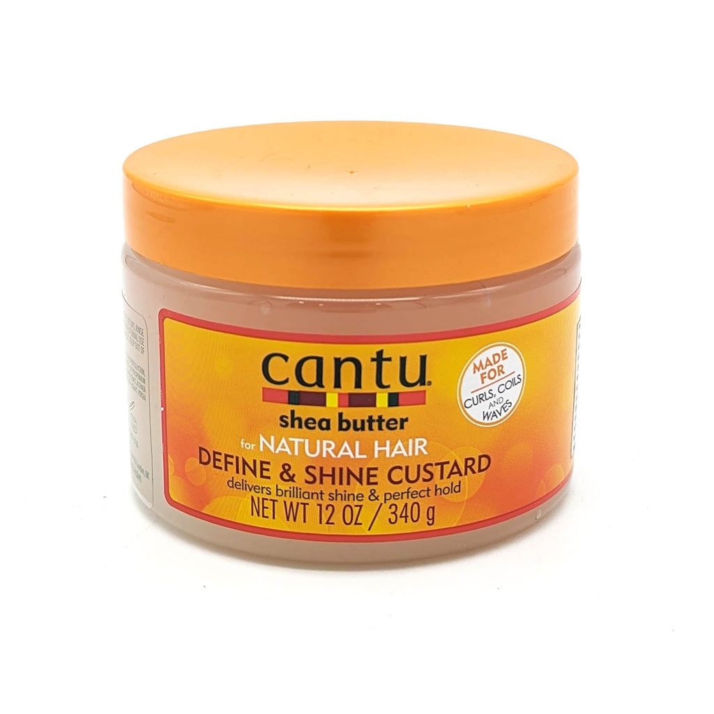 Cantu Shea Butter Custard de Definición y Brillo | con Manteca de Karité | para Cabello Rizado, Crespo o Ondulado 340 g