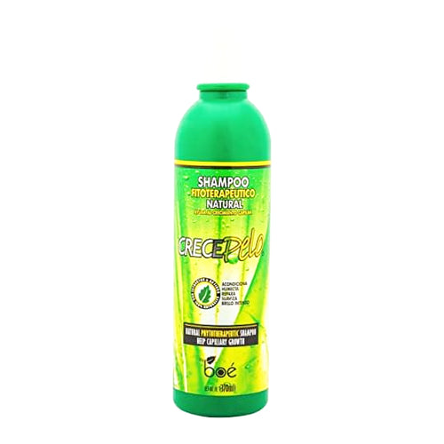 BOÉ Crecepelo Champú Fitoterapéutico Natural Ayuda al Crecimiento Capilar 370 ml