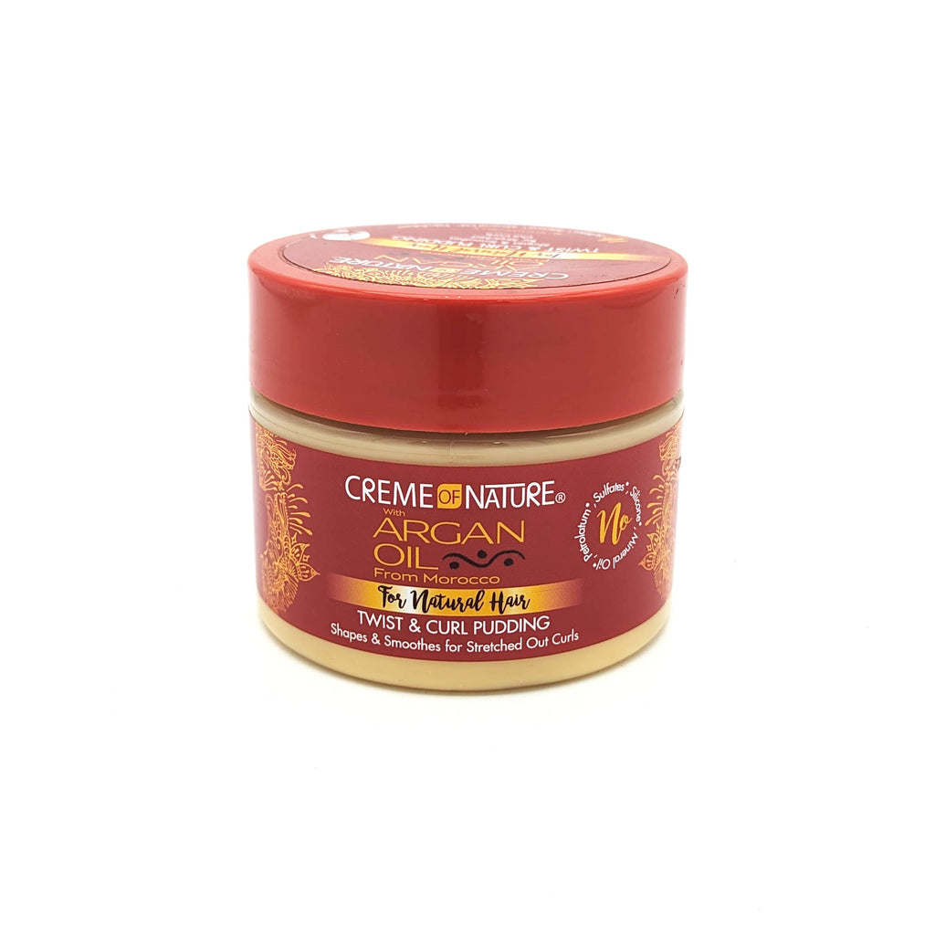 Creme of Nature Argan Oil from Morocco Crema Pudín para Twist y Rizos con Aceite de Argán sin Sulfatos 326 g