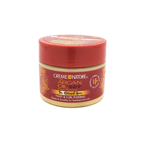 Creme of Nature Argan Oil from Morocco Crema Pudín para Twist y Rizos con Aceite de Argán sin Sulfatos 326 g