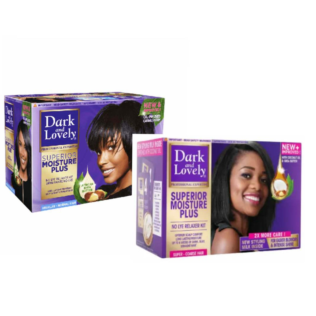 Dark and Lovely No Lye Relaxer Kit Alisador Cabello con Hidratación Duradera 1 Aplicación