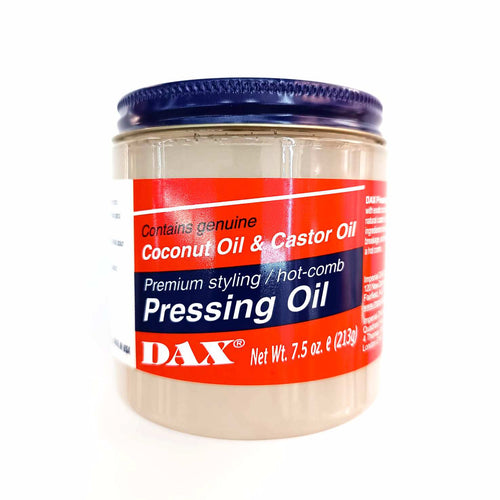Dax Pressing Oil Pomada Estilizado Premium y Peinado Térmico con Aceite de Coco y Ricino