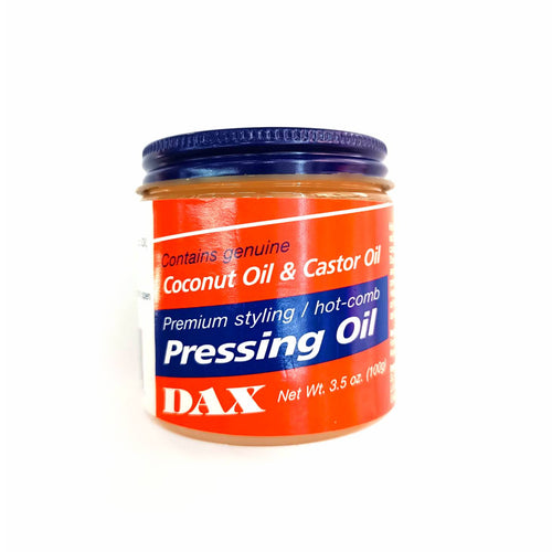 Dax Pressing Oil Pomada Estilizado Premium y Peinado Térmico con Aceite de Coco y Ricino