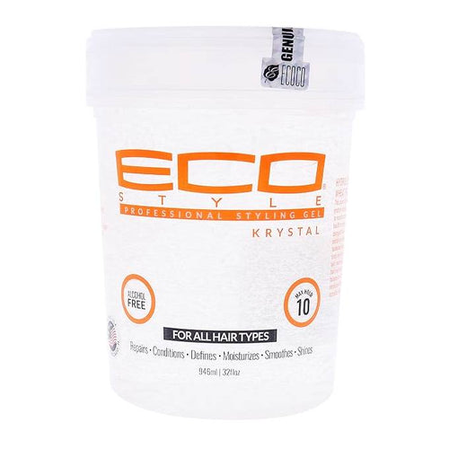 Eco Style Krystal Gel Profesional con Proteína de Trigo Hidrolizada para todo tipo de Cabello | sin Alcohol