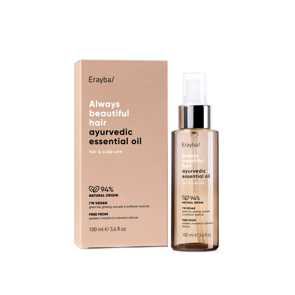 Erayba Aceite Esencial Ayurvédico para el Cuidado del Cabello y el Cuero Cabelludo 100 ml