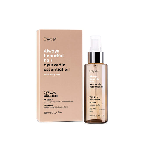 Erayba Aceite Esencial Ayurvédico para el Cuidado del Cabello y el Cuero Cabelludo 100 ml