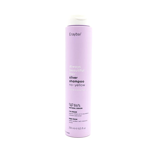 Erayba Champú Plata Matizador No Yellow para Cabello Rubio y Gris