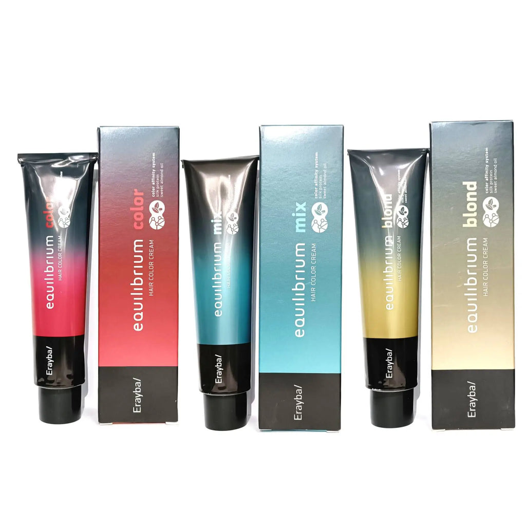 Erayba Equilibrium Tinte Coloración en Crema Permanente | Con Proteína de Seda y Aceite de Almendra Dulce | 120 ml