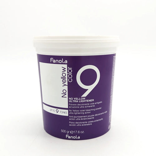 Fanola No Yellow Color Polvo Decolorante Violeta Antiamarillo 9 Tonos 500 gr