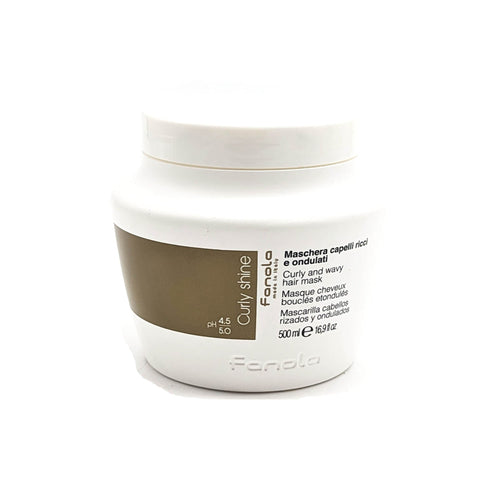 Fanola Curly Shine Mascarilla para Cabellos Rizados y Ondulados 500 ml