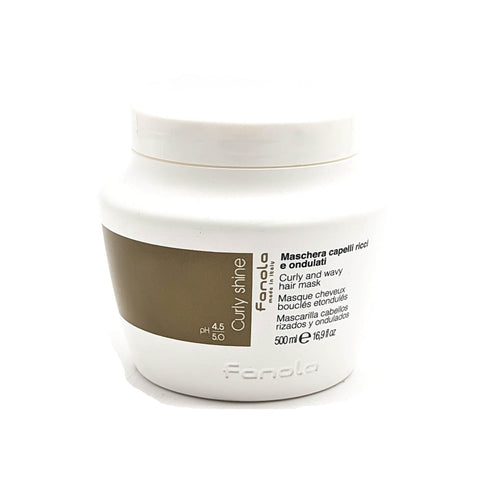 Fanola Curly Shine Mascarilla para Cabellos Rizados y Ondulados 500 ml