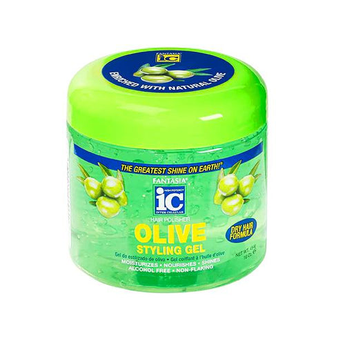 Fantasia ic Hair Polisher Gel de Estilizado de Oliva Fórmula para Cabello Seco | sin Alcohol · No se Escama 454 g