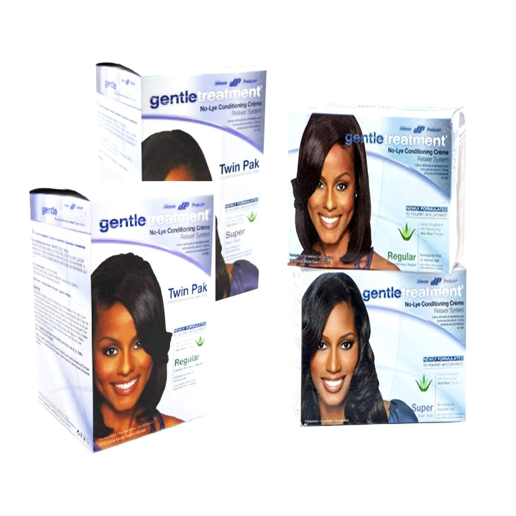 Gentletreatment No-Lye Conditioning Crème Relaxer System Alisador sin Lejía con Terapia de Aloe Vera