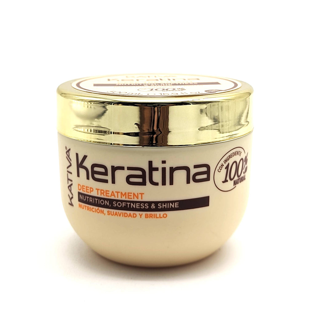 Kativa Keratina Tratamiento Intensivo Nutrición, Suavidad y Brillo con Ingredientes 100% Naturales 500 ml