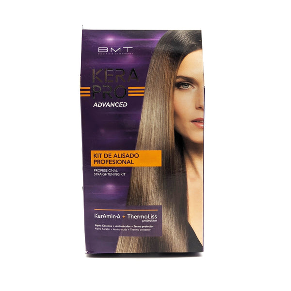 BMT Kerapro Advanced Kit de Alisado Profesional | con Alpha Keratina, Aminoácidos y Termo Protector | Cabello Liso y Sedoso por 90 Días