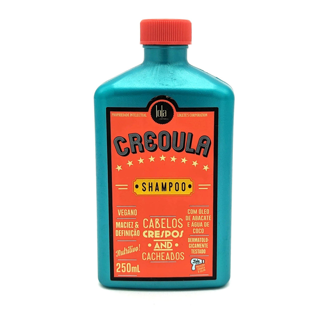 Lola Cosmetics Creoula Champú Vegano para Cabellos Crespos y Rizados | Con Aceite de Aguacate y Agua de Coco| 250 ml