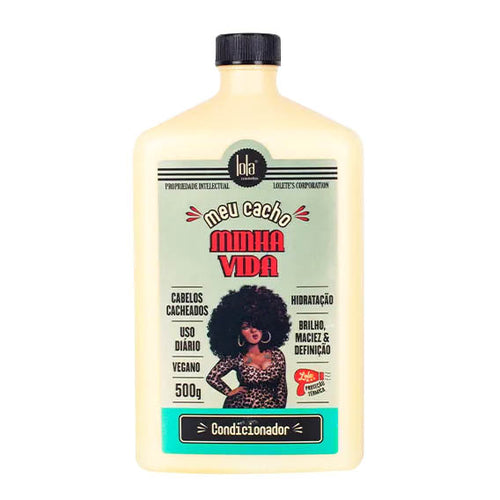 Lola Comsetics Meu Cacho Minha Vida Acondicionador Vegano para Cabellos Rizados 500 g