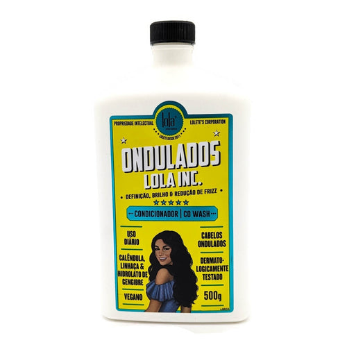 Lola Comsetics Ondulados Lola Inc. Acondicionador Co Wash Vegano para Cabellos Ondulados | con Extracto de Linaza, Caléndula e Hidrolato de Jengibre | 500 ml