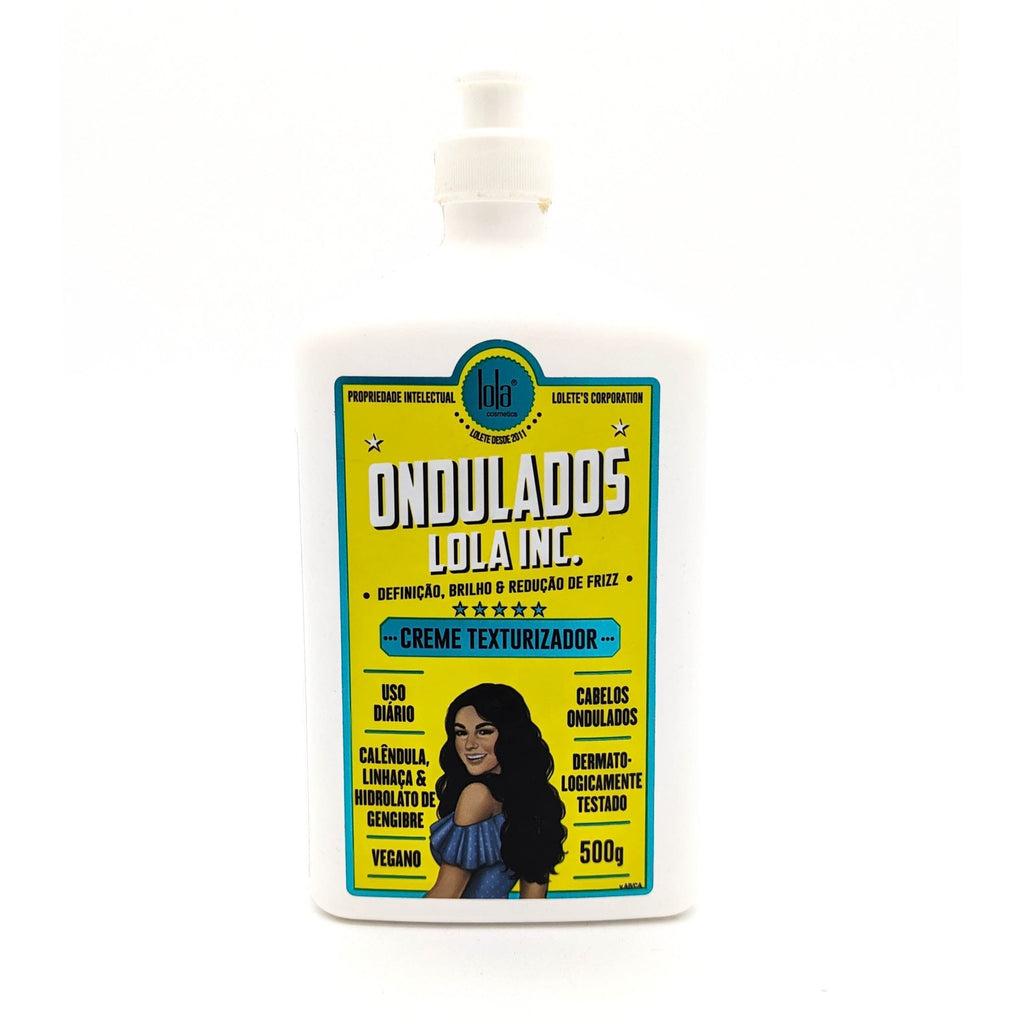 Lola Comsetics Ondulados Lola Inc. Leave-in Crema Texturizadora Vegano para Cabellos Ondulados | con Extracto de Linaza, Caléndula e Hidrolato de Jengibre | 500 g