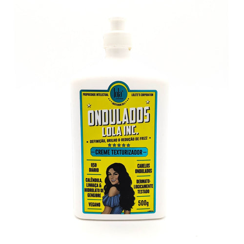Lola Comsetics Ondulados Lola Inc. Leave-in Crema Texturizadora Vegano para Cabellos Ondulados | con Extracto de Linaza, Caléndula e Hidrolato de Jengibre | 500 g