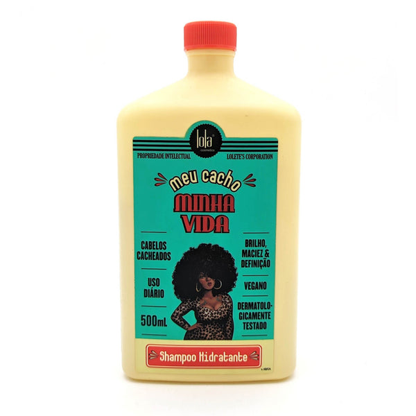 Lola Comsetics Meu Cacho Minha Vida Champú Vegano Hidratante para Cabellos Rizados | con Aceite de Patauá y Extractos Vegetales | 500 ml