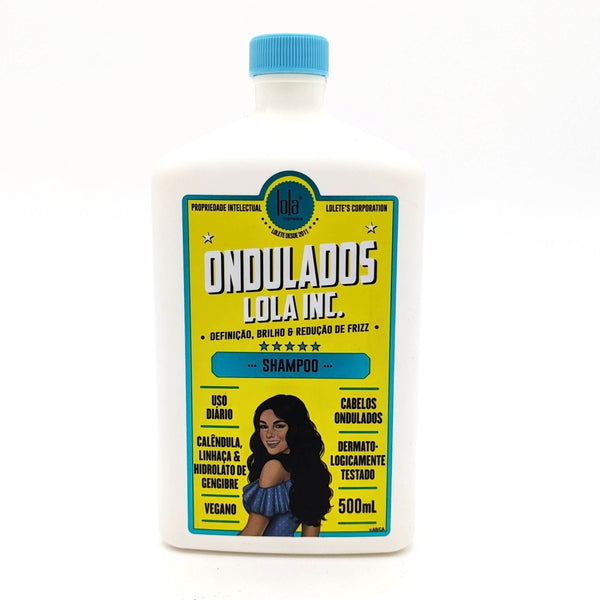 Lola Comsetics Ondulados Lola Inc. Champú Vegano para Cabellos Ondulados | con Extracto de Linaza, Caléndula e Hidrolato de Jengibre | 500 ml