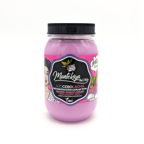 BOÉ Mantekiya Pa'l Pelo AjoCeboLacha Tratamiento de Reconstrucción Capilar Total 454 g