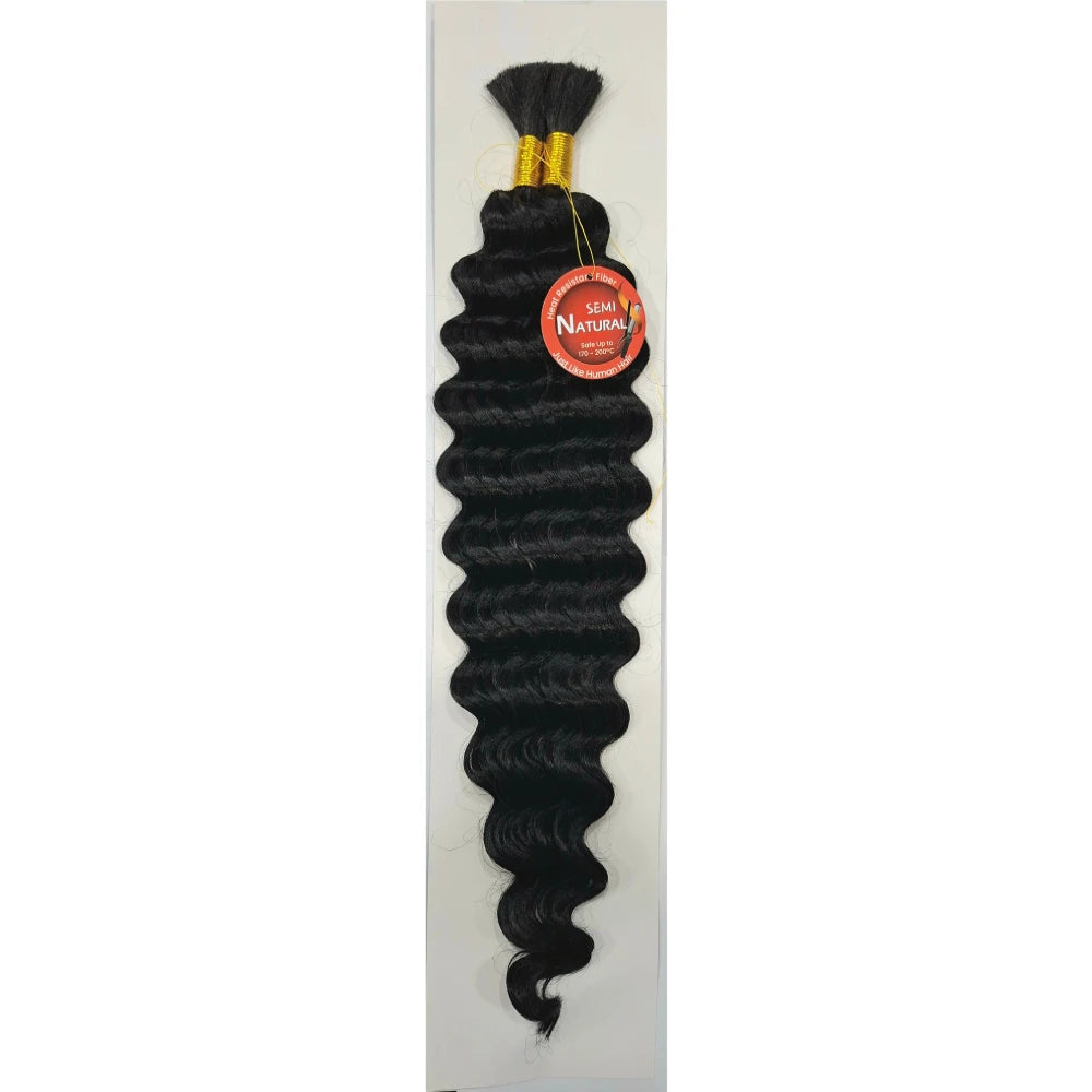 Extensiones de Cabello Sintético Suelto NAOMI Deep Wave 20” – Efecto Natural