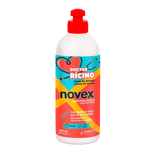 Embelleze Novex Doctor Ricino Leave-in Crema para Peinar Vegana 300 ml