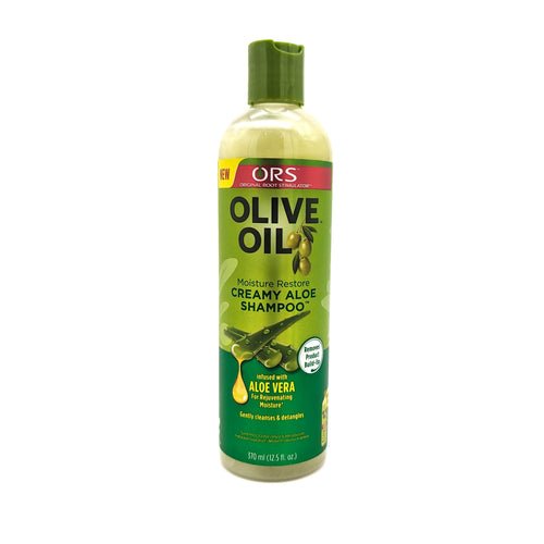 ORS Olive Oil Champú Cremoso con Aloe Vera Limpia y Desenreda Suavemente Eliminando la Acumulación 370 ml
