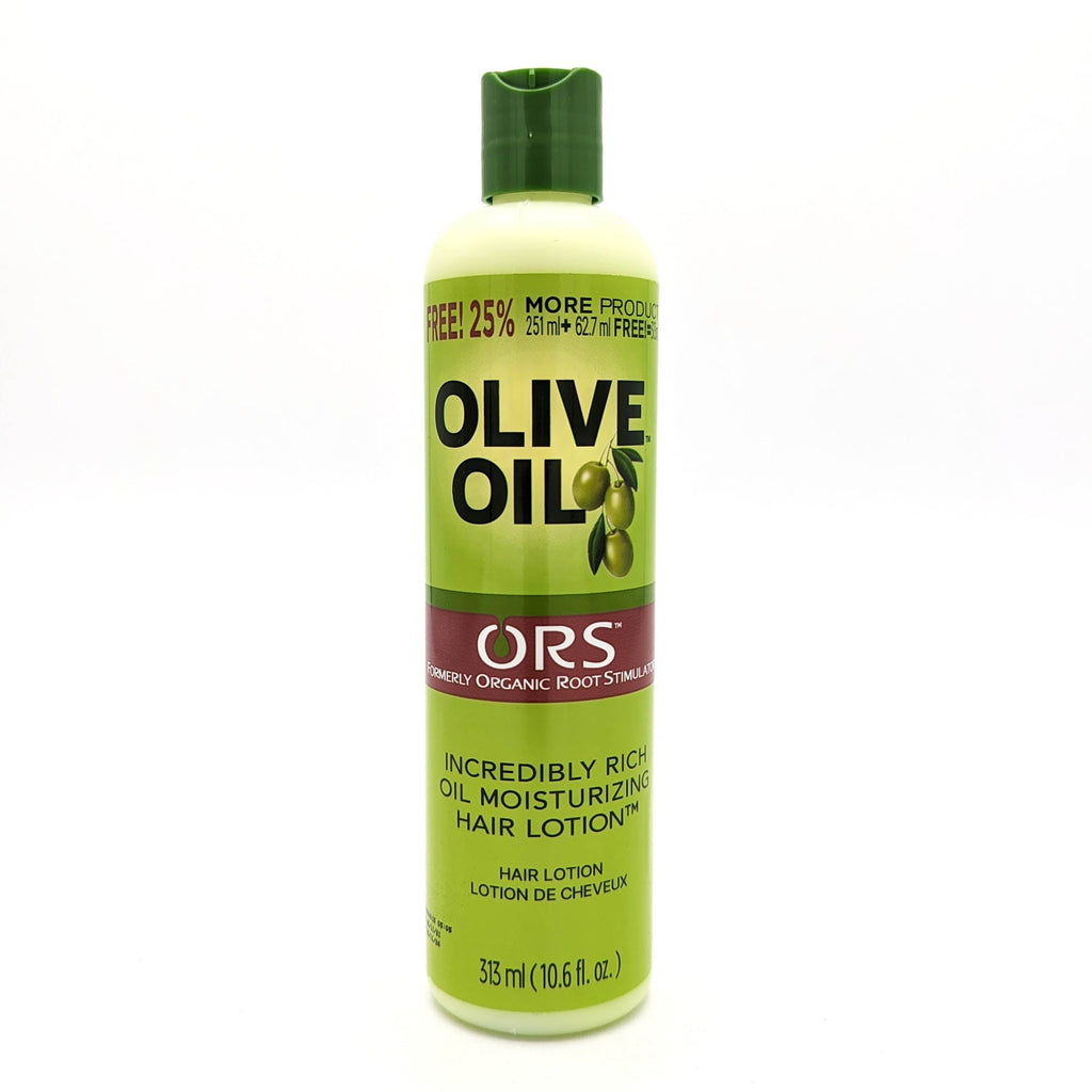 ORS Olive Oil Incredibly Rich Oil Moisturizing Hair Lotion Loción Hidratante para el Cabello | Infundido con Aceite de Castor | Promueve el Crecimiento Sano 251 g