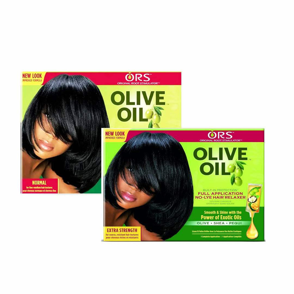 ORS Olive Oil Built-in Protection No-Lye Hair Relaxer Kit Alisador con Aceite de Oliva 1 Aplicación