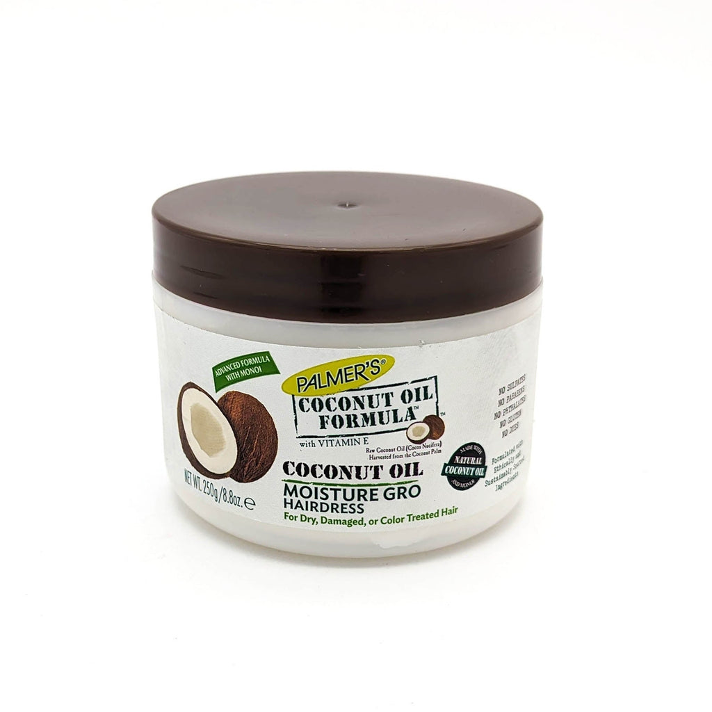 Palmer's Coconut Oil Formula Moisture Gro Haidress Crema de Peinar sin Sulfatos para Cabello Seco, Dañado y Teñido