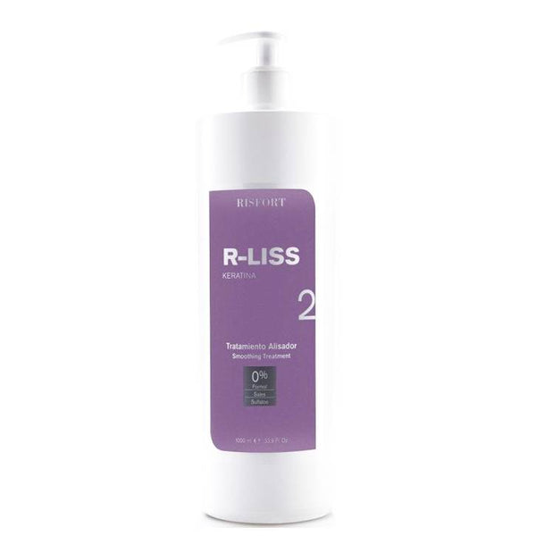 Risfort R-Liss Keratina 2 Tratamiento Alisador Hasta 3 Meses de Duración 1000 ml