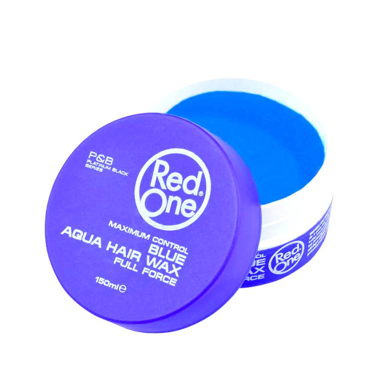 Red One Blue Aqua Hair Wax Cera Aqua Azul Fuerza Total y Control Máximo 150 ml