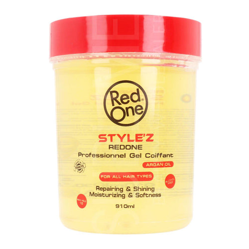 Red One Style'z Gel Profesional de Aceite de Argán para todo tipo de Cabello | sin Alcohol