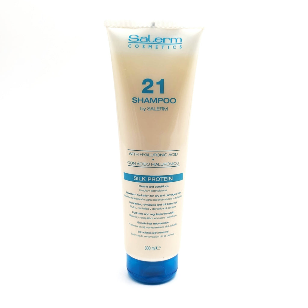 Salerm 21 Champú con Ácido Hialurónico y Proteínas de Seda 300 ml